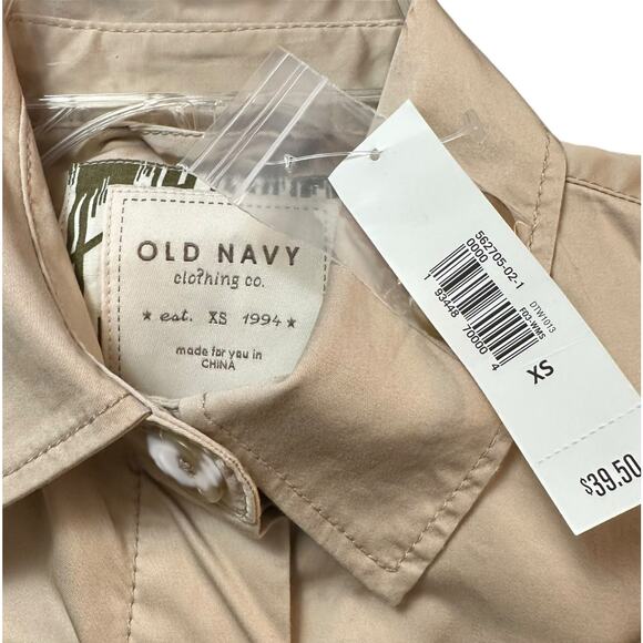 NWT Set of 2 Vintage Y2K Old Navy Cargo Jacket Tan & Brown Size XS - Picture 6 of 14